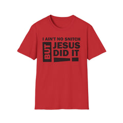 Faith-Inspired Unisex Softstyle Tee - BUT JESUS DID IT