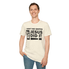 Faith-Inspired Unisex Softstyle Tee - BUT JESUS DID IT