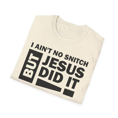 Faith-Inspired Unisex Softstyle Tee - BUT JESUS DID IT