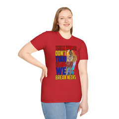 Thick Women T-Shirt - Break Necks Design