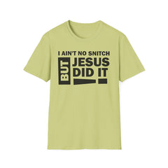 Faith-Inspired Unisex Softstyle Tee - BUT JESUS DID IT