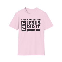 Faith-Inspired Unisex Softstyle Tee - BUT JESUS DID IT