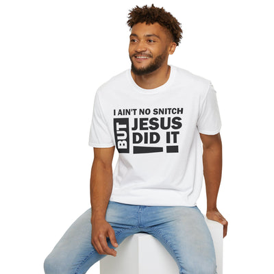 Faith-Inspired Unisex Softstyle Tee - BUT JESUS DID IT