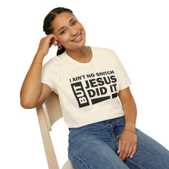 Faith-Inspired Unisex Softstyle Tee - BUT JESUS DID IT