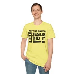 Faith-Inspired Unisex Softstyle Tee - BUT JESUS DID IT