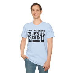 Faith-Inspired Unisex Softstyle Tee - BUT JESUS DID IT