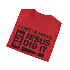 Faith-Inspired Unisex Softstyle Tee - BUT JESUS DID IT