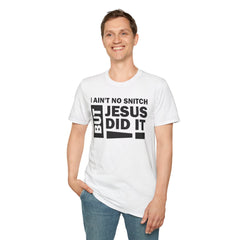 Faith-Inspired Unisex Softstyle Tee - BUT JESUS DID IT