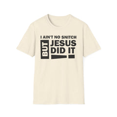 Faith-Inspired Unisex Softstyle Tee - BUT JESUS DID IT