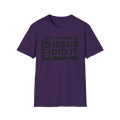 Faith-Inspired Unisex Softstyle Tee - BUT JESUS DID IT