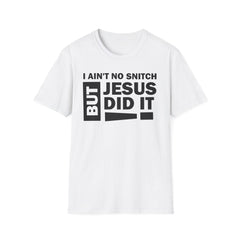 Faith-Inspired Unisex Softstyle Tee - BUT JESUS DID IT