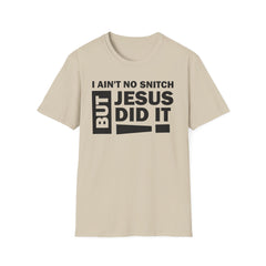 Faith-Inspired Unisex Softstyle Tee - BUT JESUS DID IT