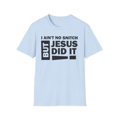 Faith-Inspired Unisex Softstyle Tee - BUT JESUS DID IT