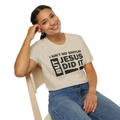 Faith-Inspired Unisex Softstyle Tee - BUT JESUS DID IT