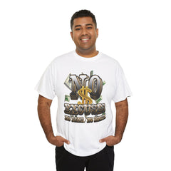 Urban Hustler Unisex Heavy Cotton Tee - NO EXCUSES Money Hip-Hop Design